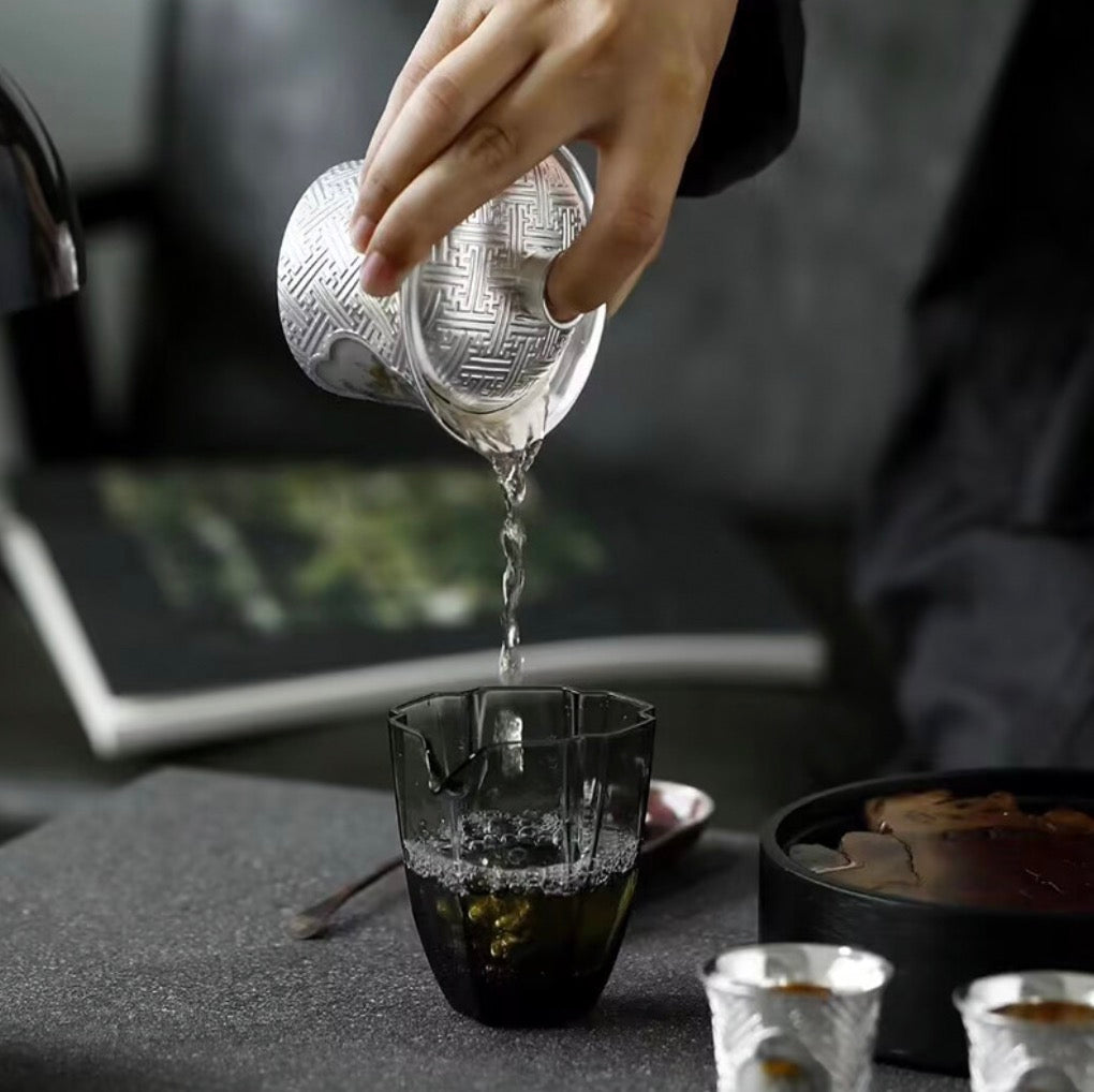 999 Sterling Silver Persimmon Tea Pot