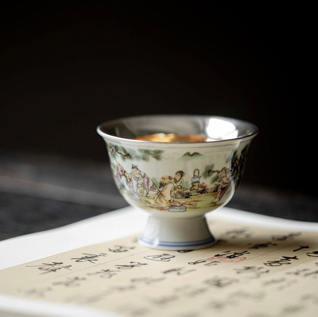999 Sterling Silver Harmony Tea Cup
