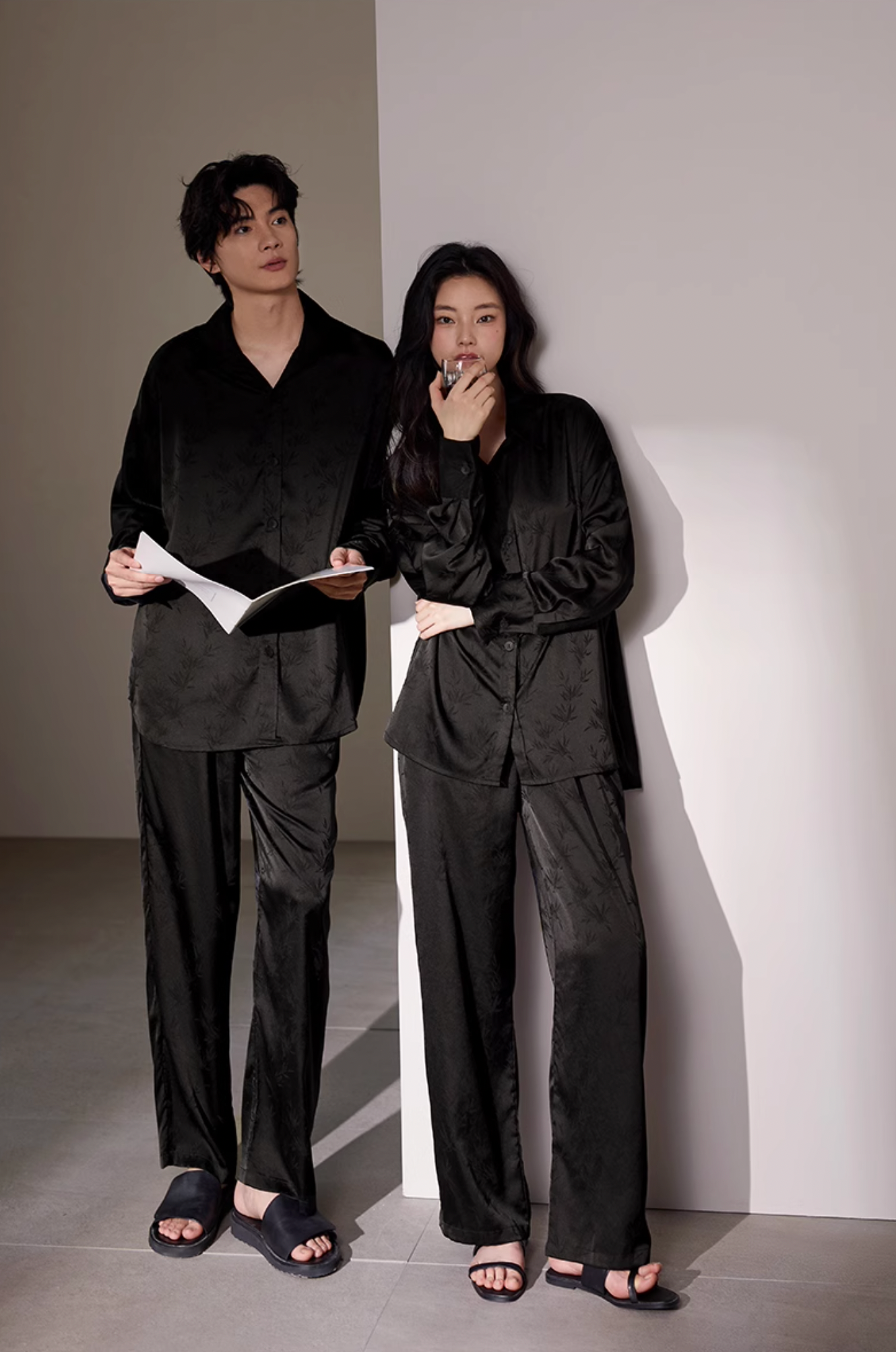 Zhú Pajamas Set (Long-Sleeve & Pants)