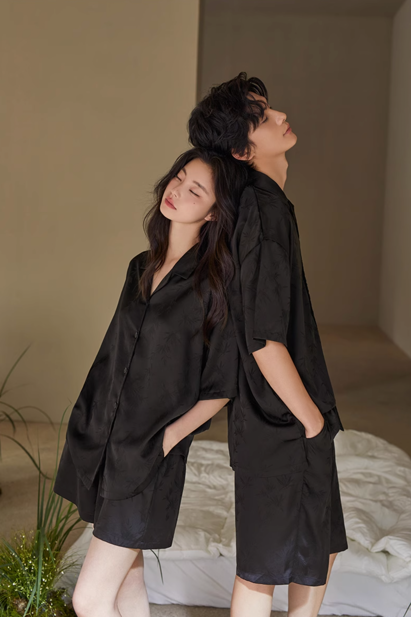 Zhú Pajamas Set (Short-Sleeve & Shorts)