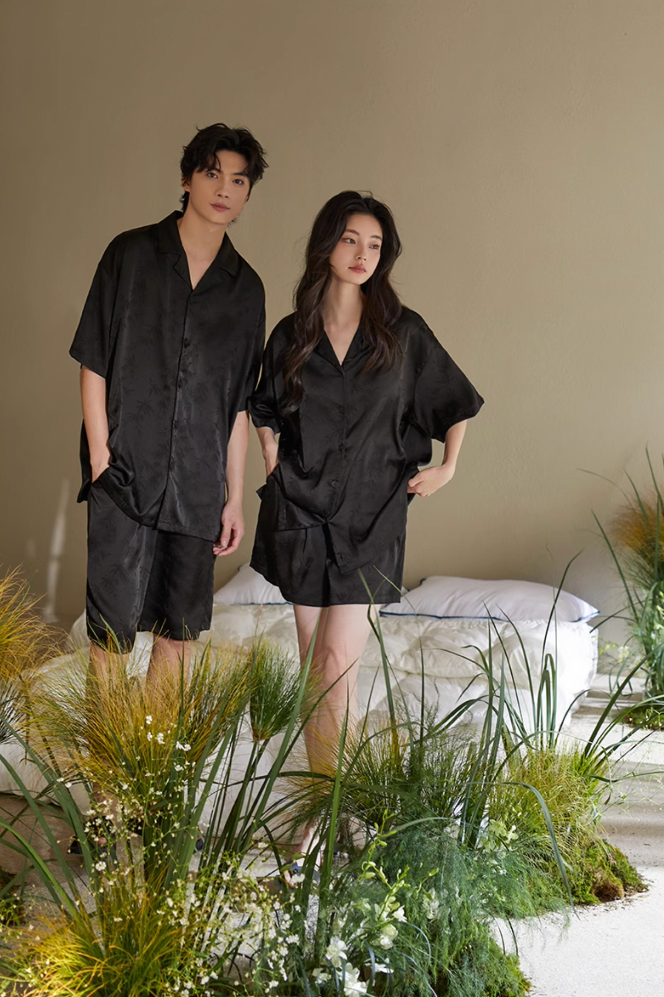 Zhú Pajamas Set (Short-Sleeve & Shorts)