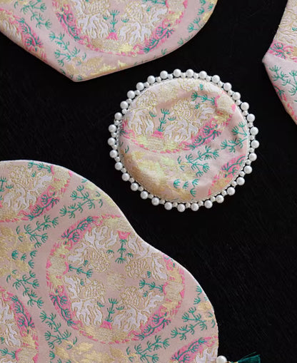 Rosé Harmony Tea Mat & Coaster Collection