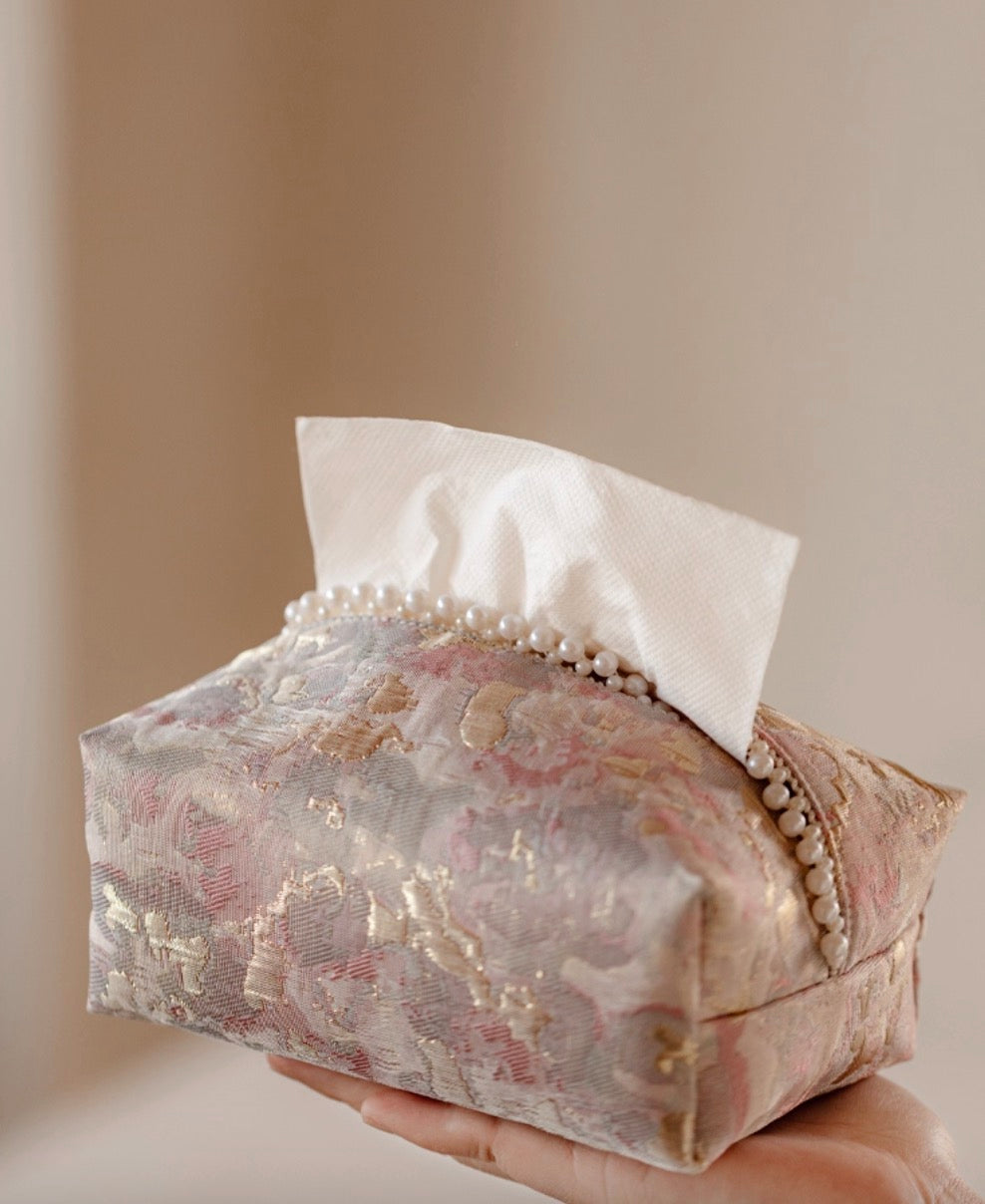 Elegant Brocade Tissue Holder Collection