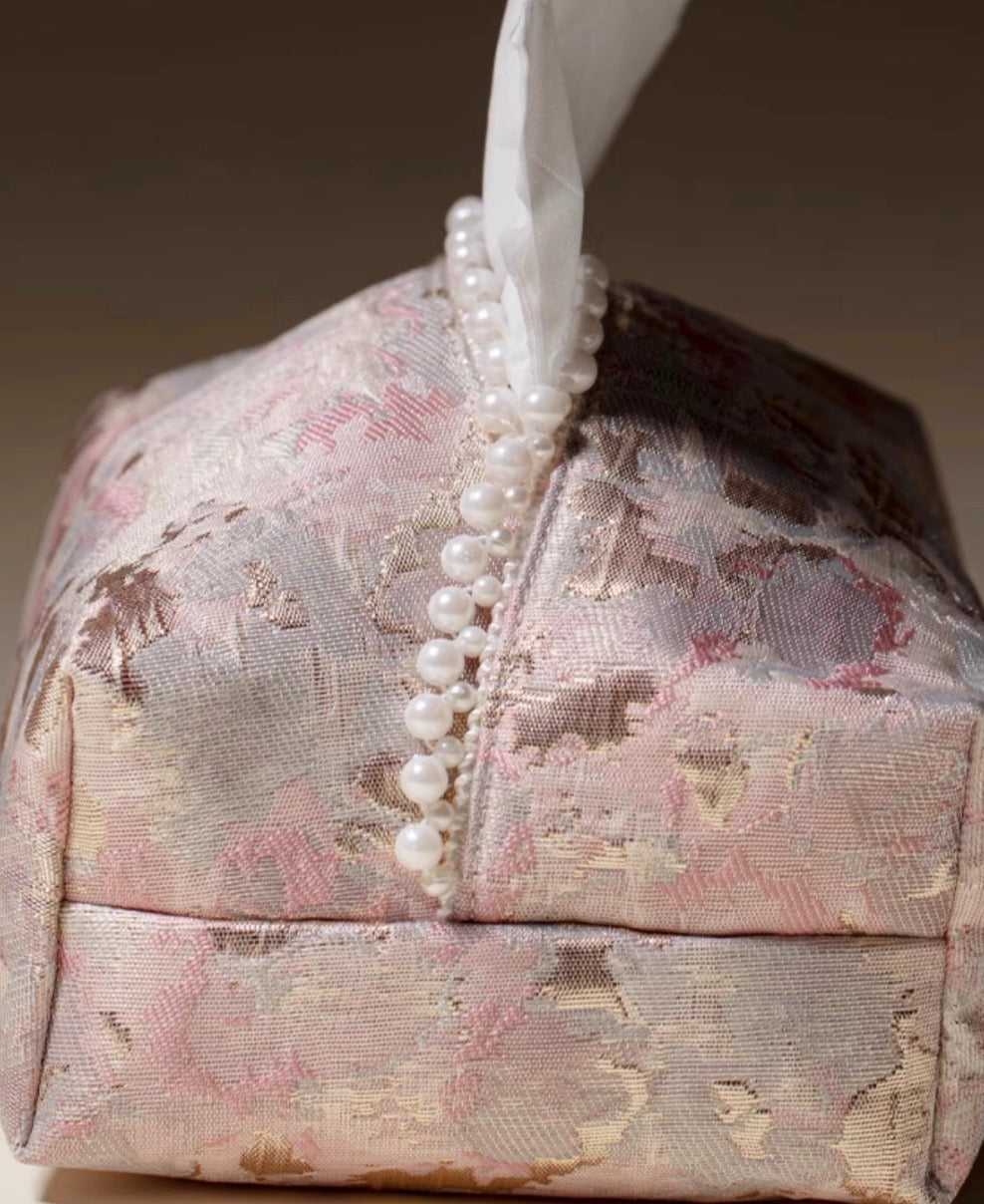 Elegant Brocade Tissue Holder Collection
