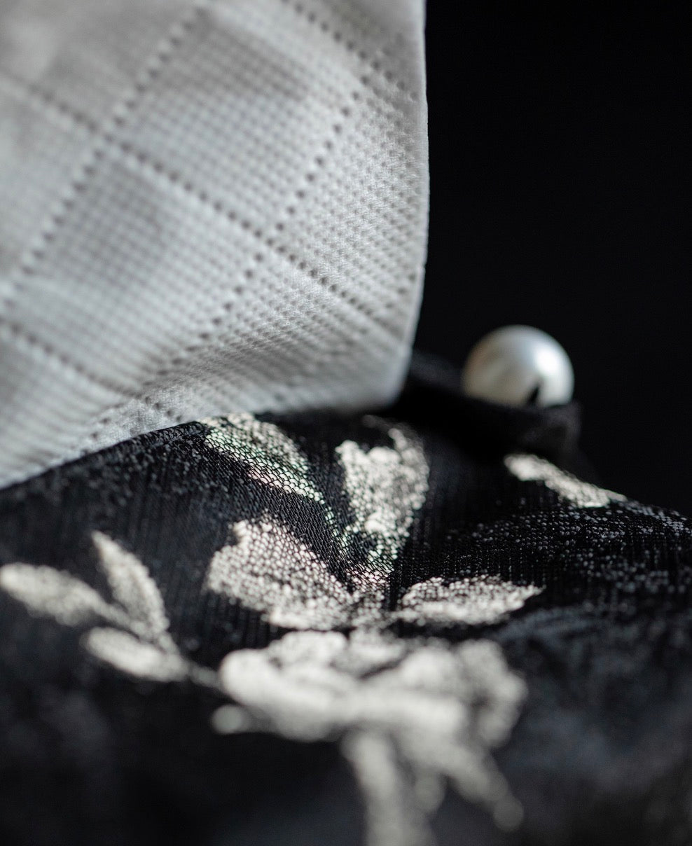 Midnight Bloom Fabric Tissue Cover