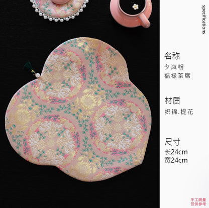 Rosé Harmony Tea Mat & Coaster Collection