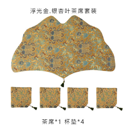 Radiant Dynasty Silk Mat & Coaster Set