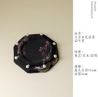 Eight-Petal Fabric Teapot Cushion