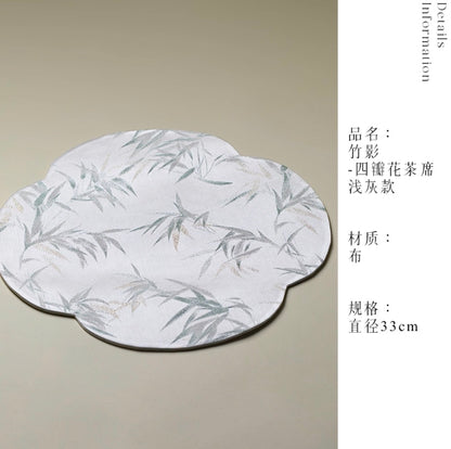 Whispers of Bamboo Floral Tea Mat