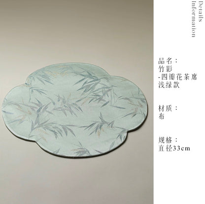 Whispers of Bamboo Floral Tea Mat