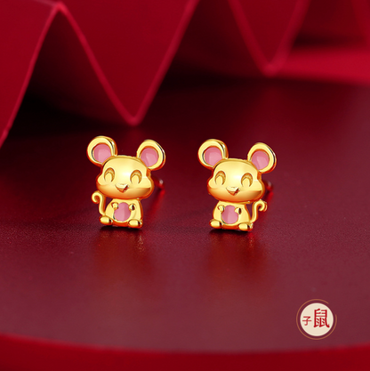 Zodiac Edition S925 Gold Ear Studs