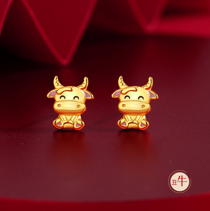 Zodiac Edition S925 Gold Ear Studs