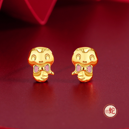 Zodiac Edition S925 Gold Ear Studs