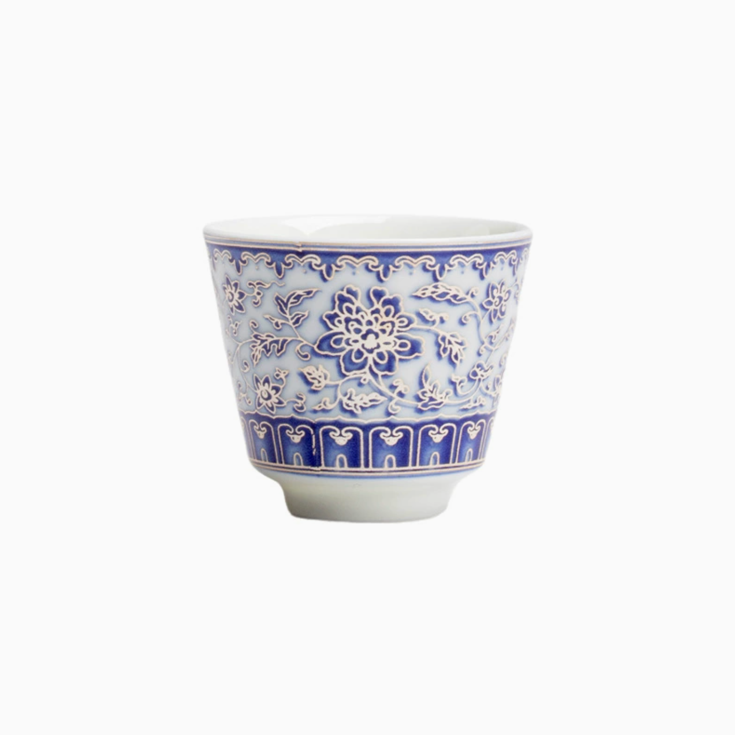 Qing Hua Lotus Vines Tea Cup