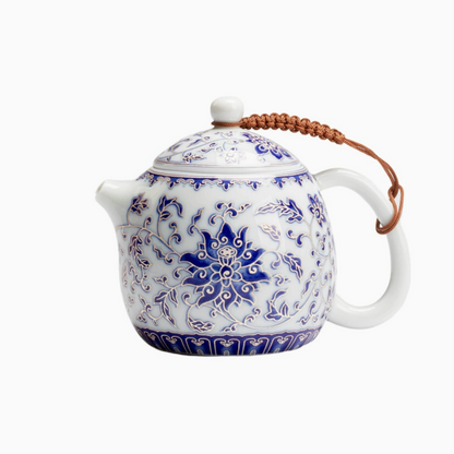 Qing Hua Lotus Vines Longdan Tea Pot