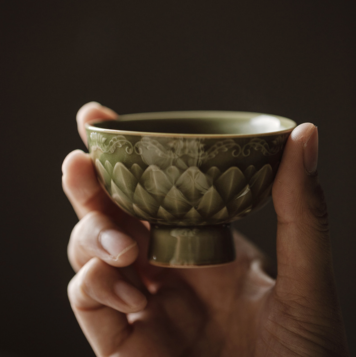 Yue Kiln Fish Scale Pattern Tea Cup