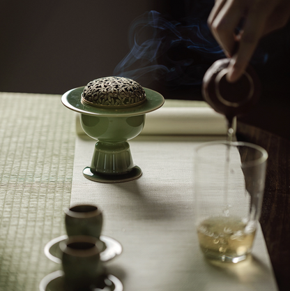 Yue Kiln Tall Incense Burner