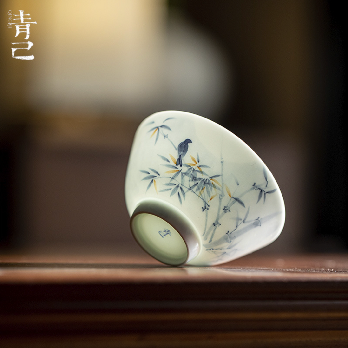 Qing Hua Magpie Small Tea Cup