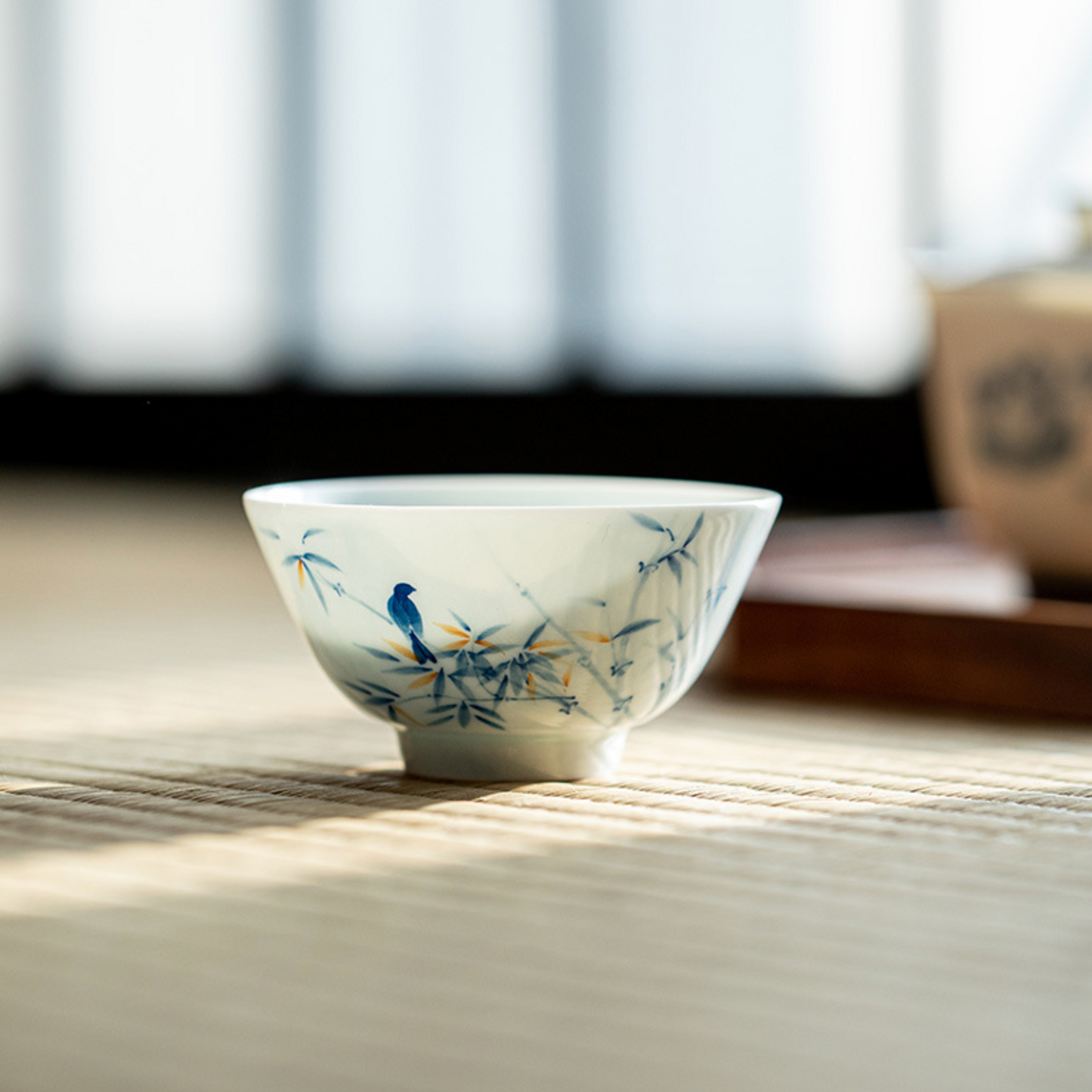 Qing Hua Magpie Small Tea Cup