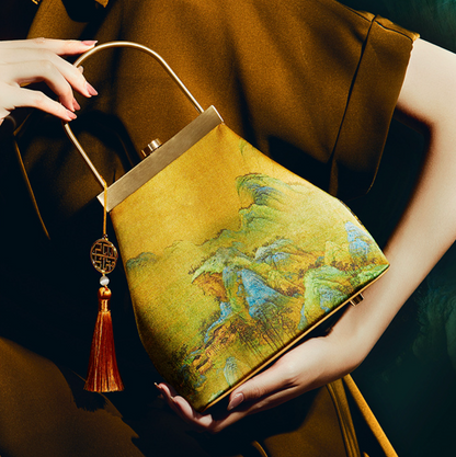 A Thousand Li - Artwork Silk™ Top Handle Clutch Bag