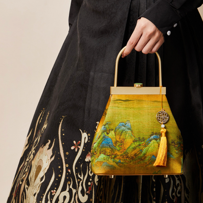 A Thousand Li - Artwork Silk™ Top Handle Clutch Bag