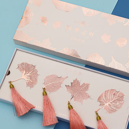 Four Seasons Bookmark Gift Set (Rose Gold)