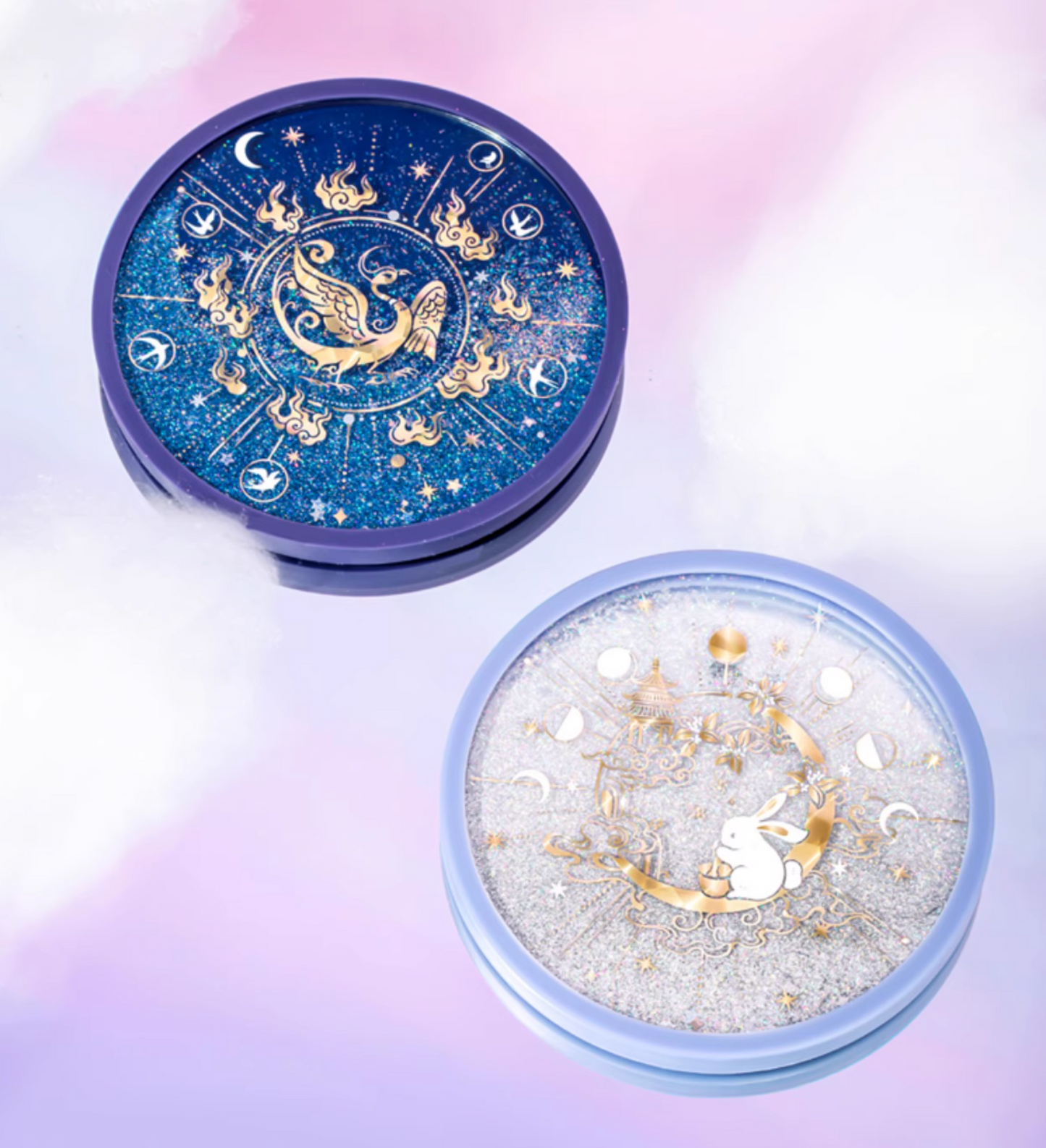 Celestial Golden Bird & Jade Rabbit Coasters Gift Set