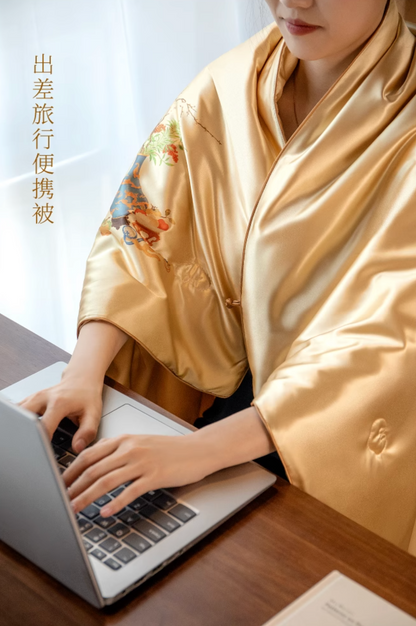 Sui Chao Tu Painting Silk Blanket Gift Set