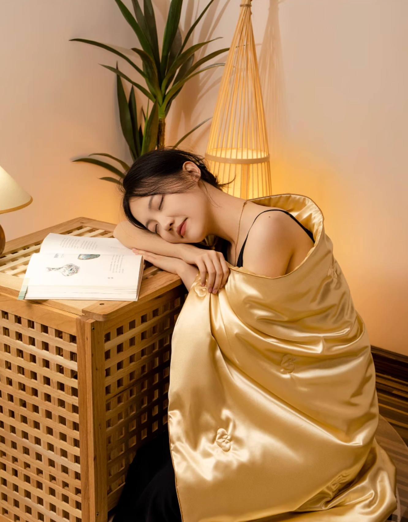 Sui Chao Tu Painting Silk Blanket Gift Set