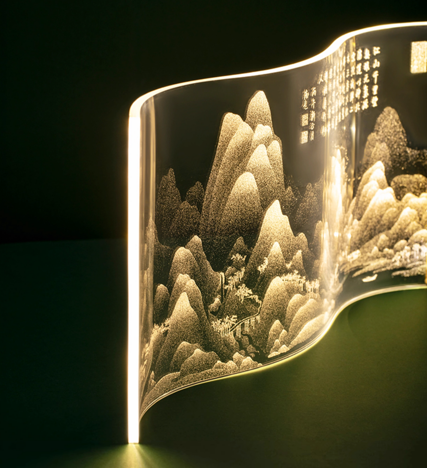 A Thousand Li Artwork Acrylic Lamp Gift Set