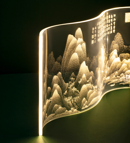 A Thousand Li Artwork Acrylic Lamp Gift Set