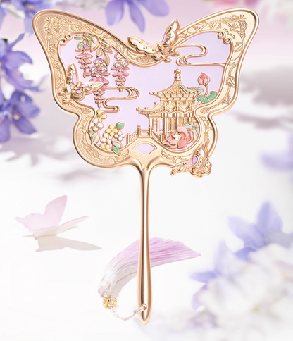 Imperial Garden Butterfly Hand-Held Mirror Gift Set