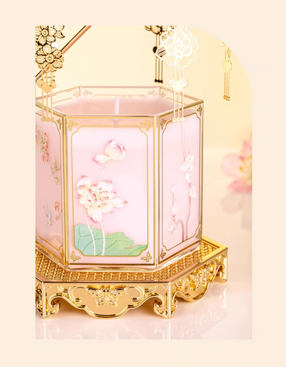 Floral God Carousel Lantern Candle Gift Set