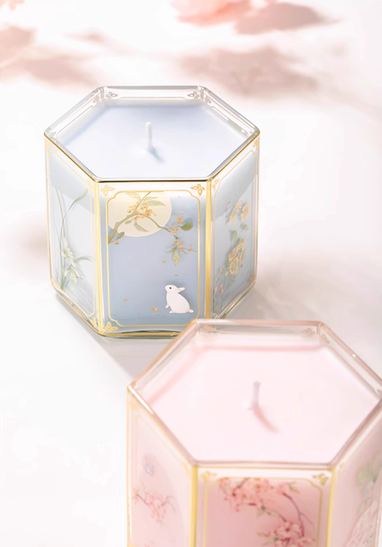 Floral God Carousel Lantern Candle Gift Set