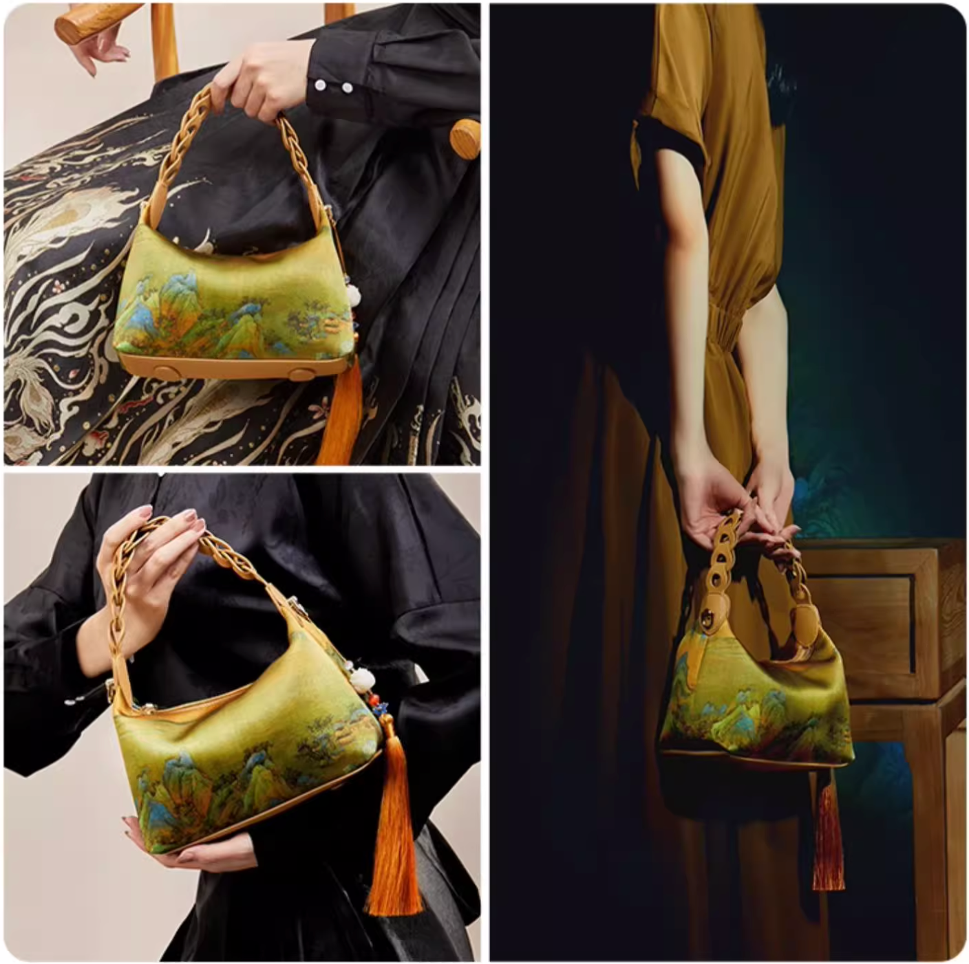 A Thousand Li - Artwork Silk™ Hobo Bag