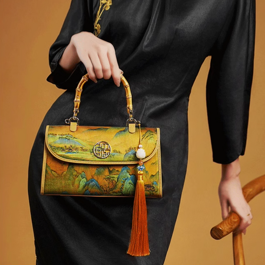 A Thousand Li - Artwork Silk™ Bamboo Handle Bag