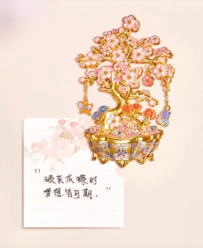 Fortune in Bloom Plum Blossom Magnet Gift Set