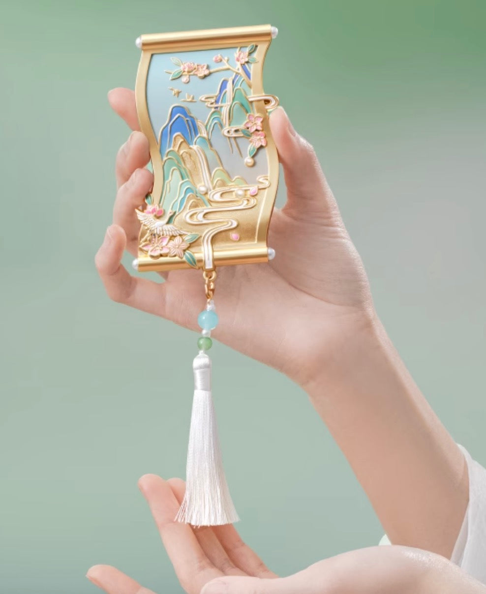 Riverscape Serenity Scroll Mirror Gift Set