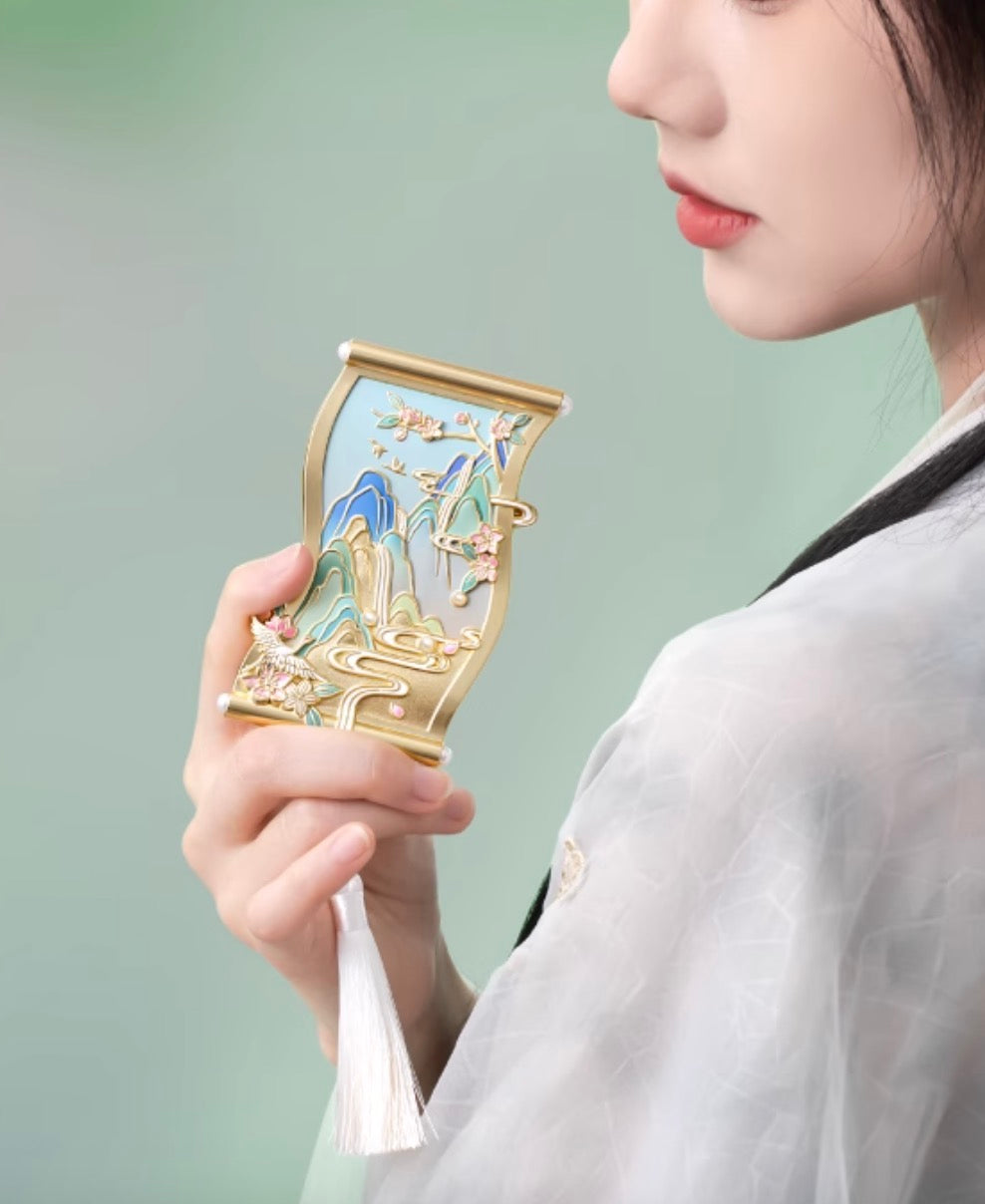 Riverscape Serenity Scroll Mirror Gift Set