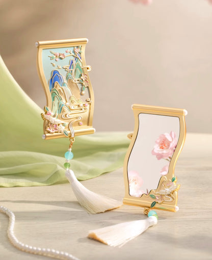 Riverscape Serenity Scroll Mirror Gift Set