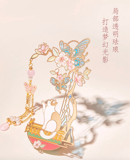 Wishful Koi & Auspicious Cat Bookmark Set