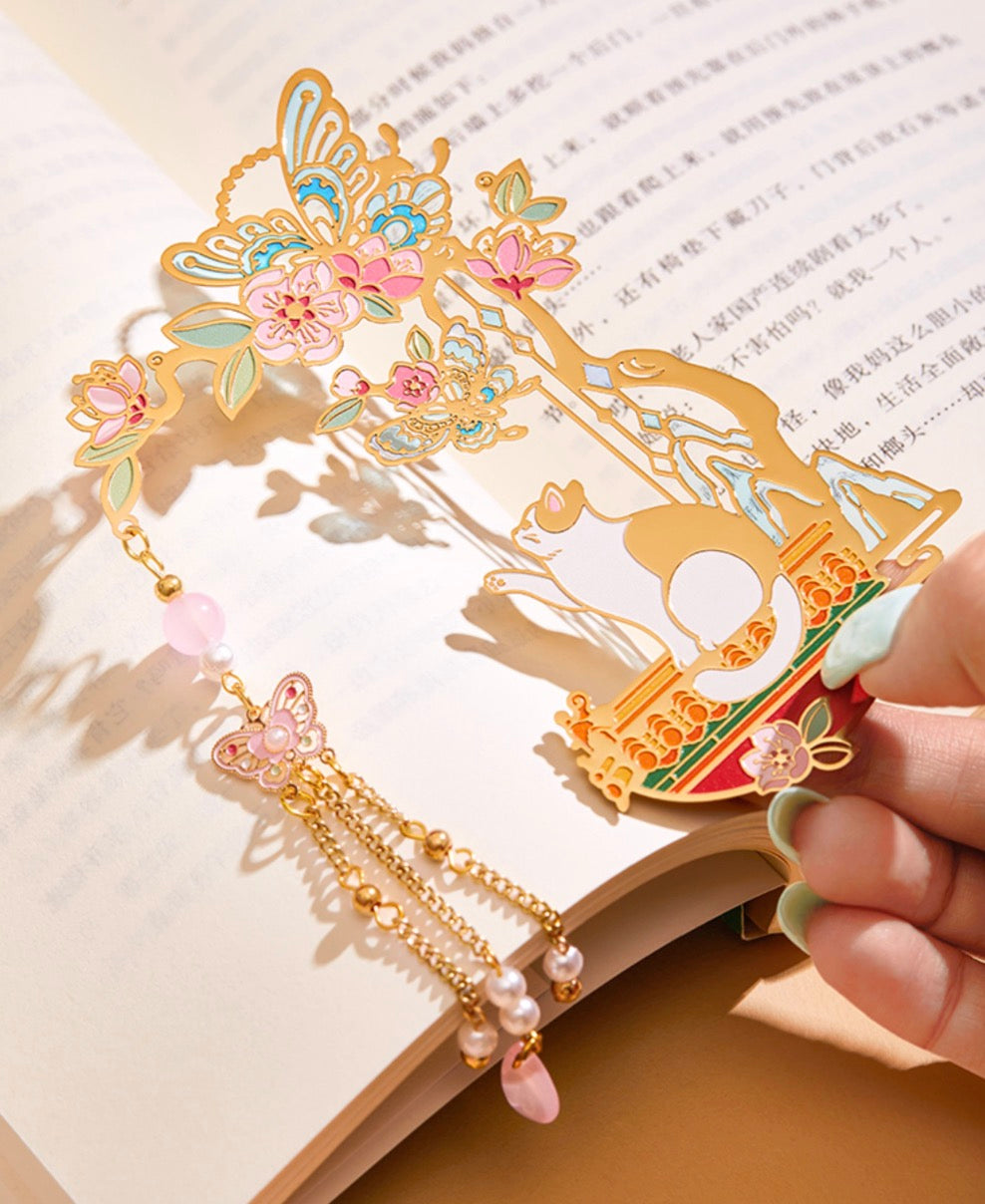 Wishful Koi & Auspicious Cat Bookmark Set