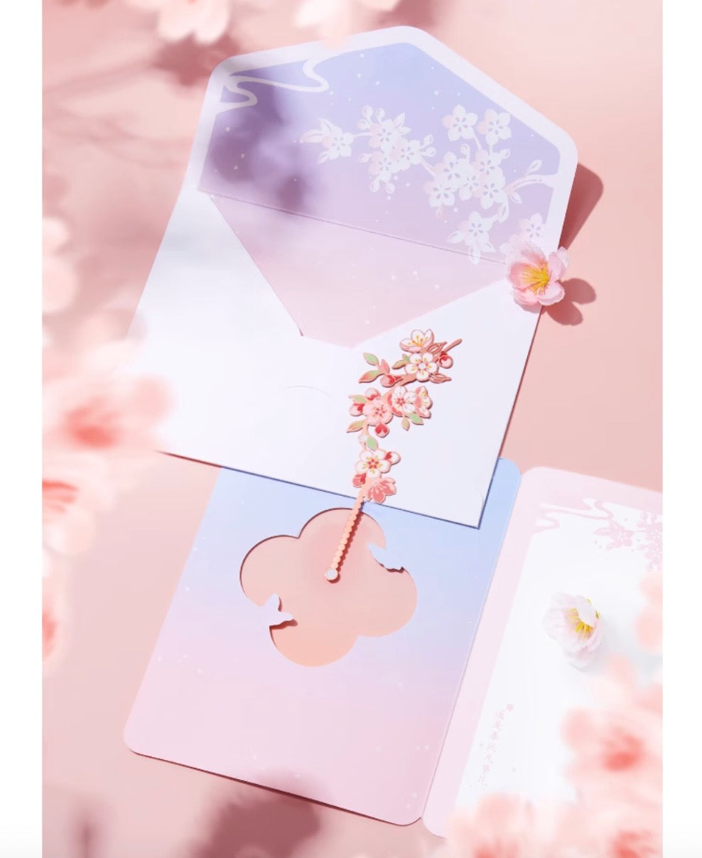 Blossom Wishes Greeting Card & Bookmark Set
