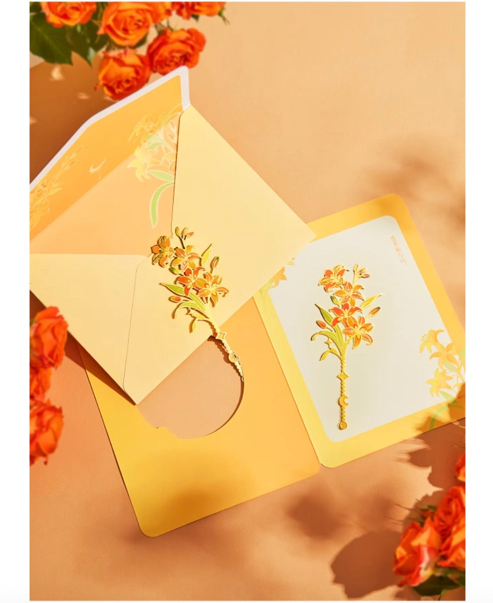 Blossom Wishes Greeting Card & Bookmark Set