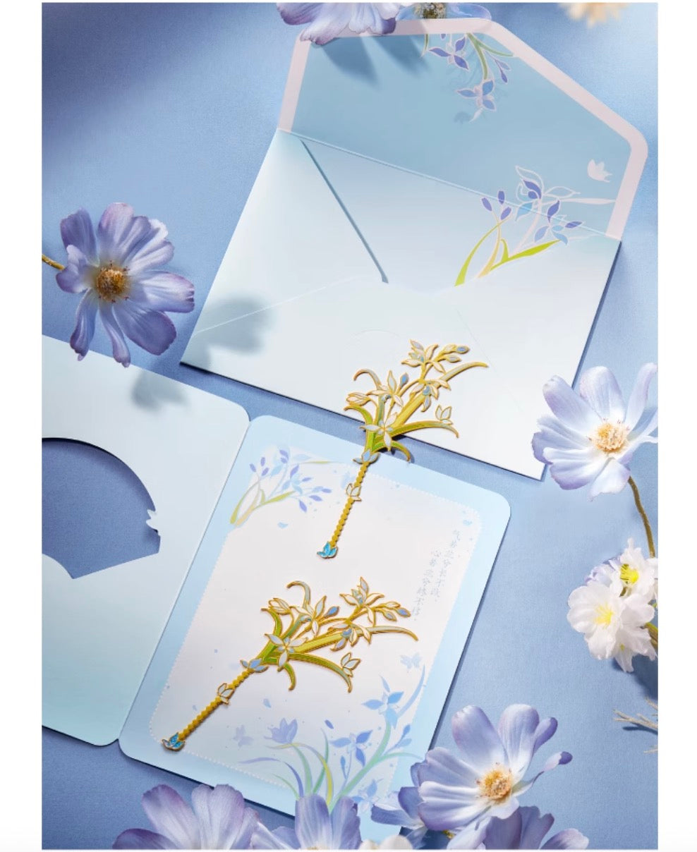 Blossom Wishes Greeting Card & Bookmark Set