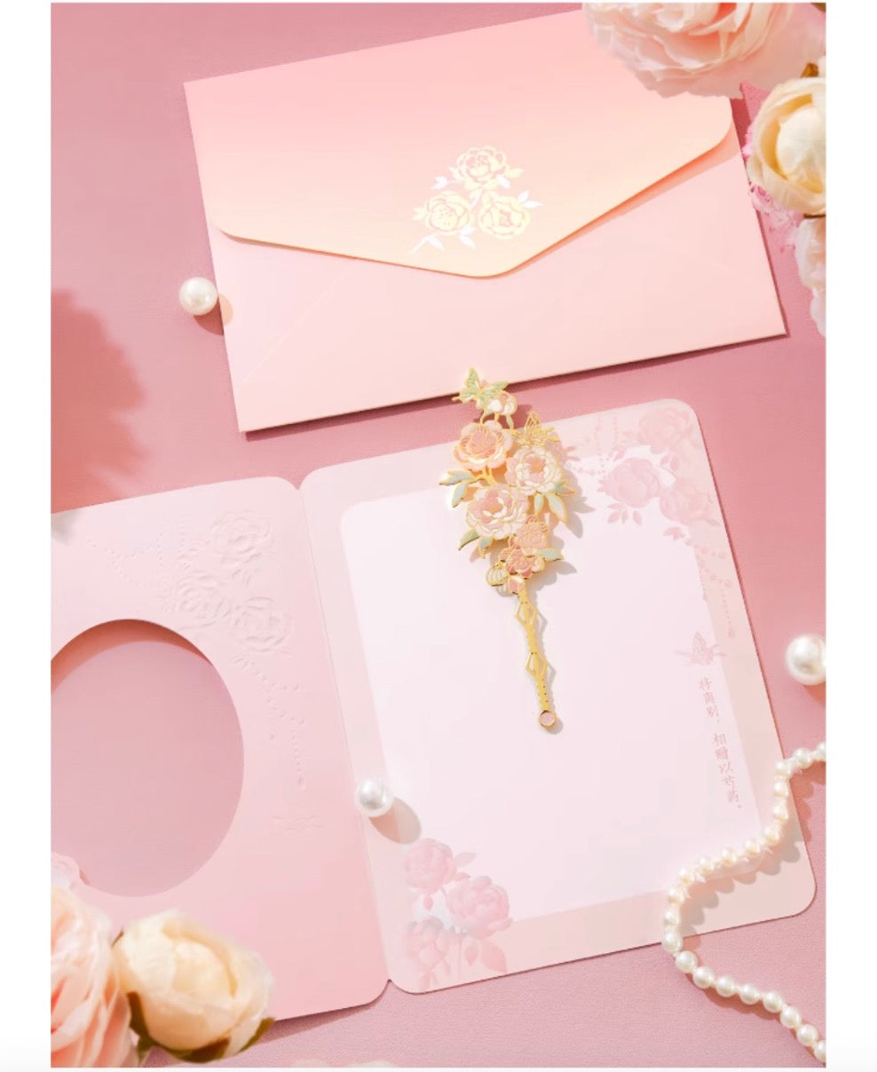 Blossom Wishes Greeting Card & Bookmark Set