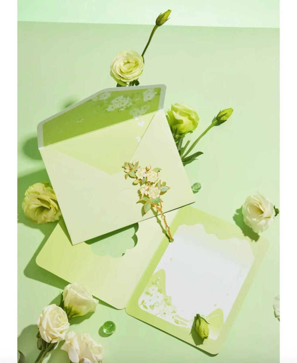 Blossom Wishes Greeting Card & Bookmark Set