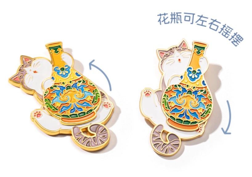 Whimsical Palace Cat Fridge Magnet Gift Set
