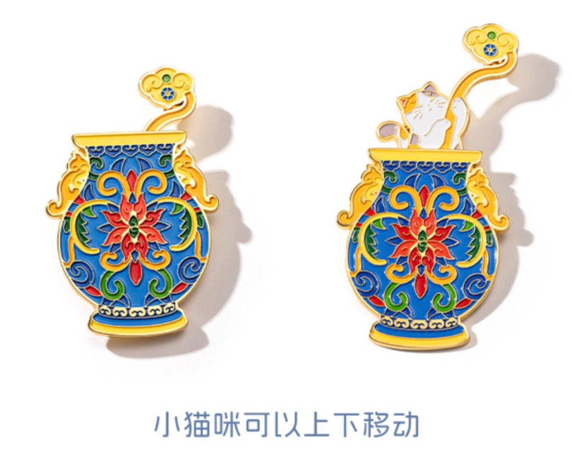 Whimsical Palace Cat Fridge Magnet Gift Set
