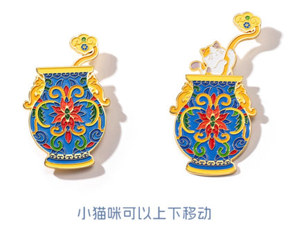 Whimsical Palace Cat Fridge Magnet Gift Set